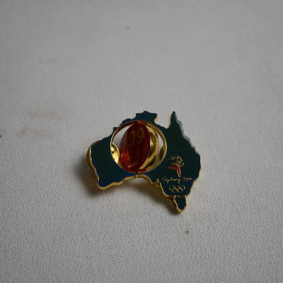 Australia Sydney 2000 Olympics Countdown Pin Double-Sided 200/199 Days To Go - Picture 5 of 6